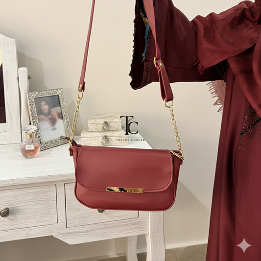 Women's shoulder bag with flap design from Trendyspot.pk, featuring a stylish and practical accessory for daily use.