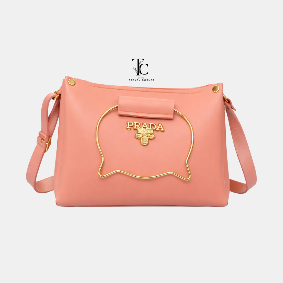 Pink cat-shaped women's shoulder bag from Trendyspot.pk, featuring a stylish and playful accessory with shoulder strap.