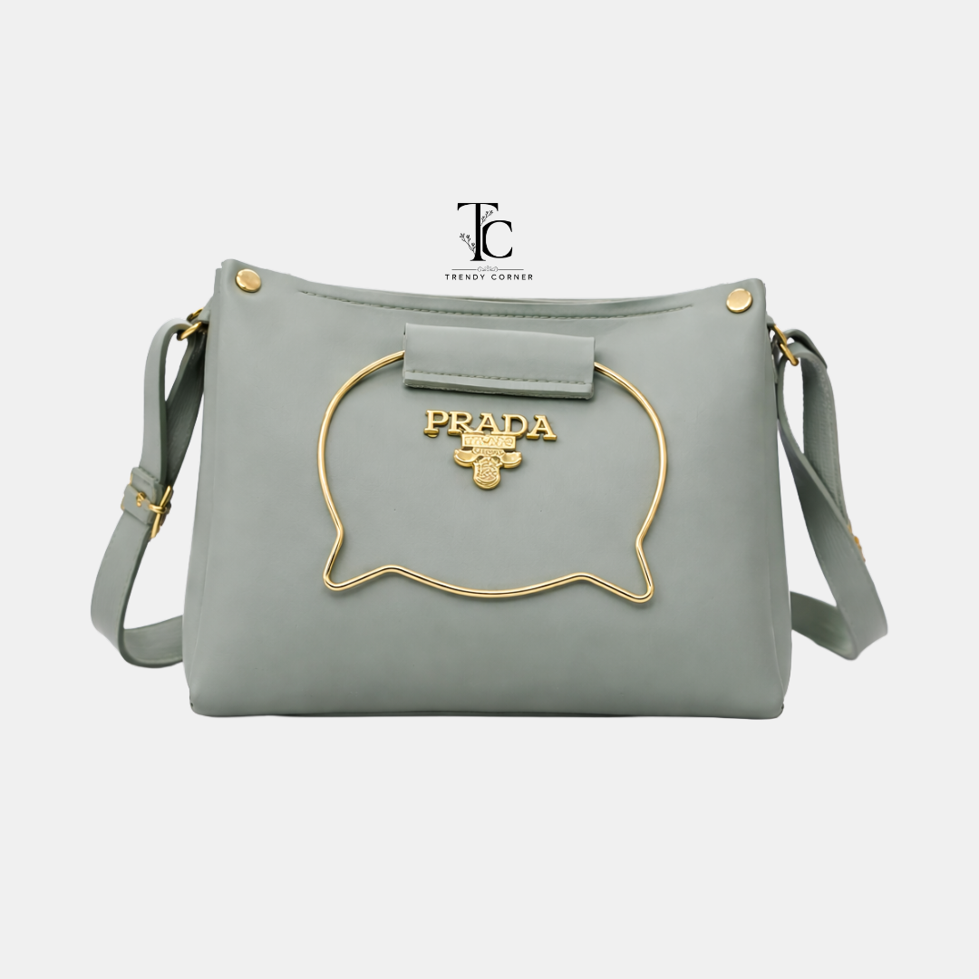 Grey women's shoulder bag from Trendyspot.pk, stylish and spacious with a sleek design and comfortable strap.